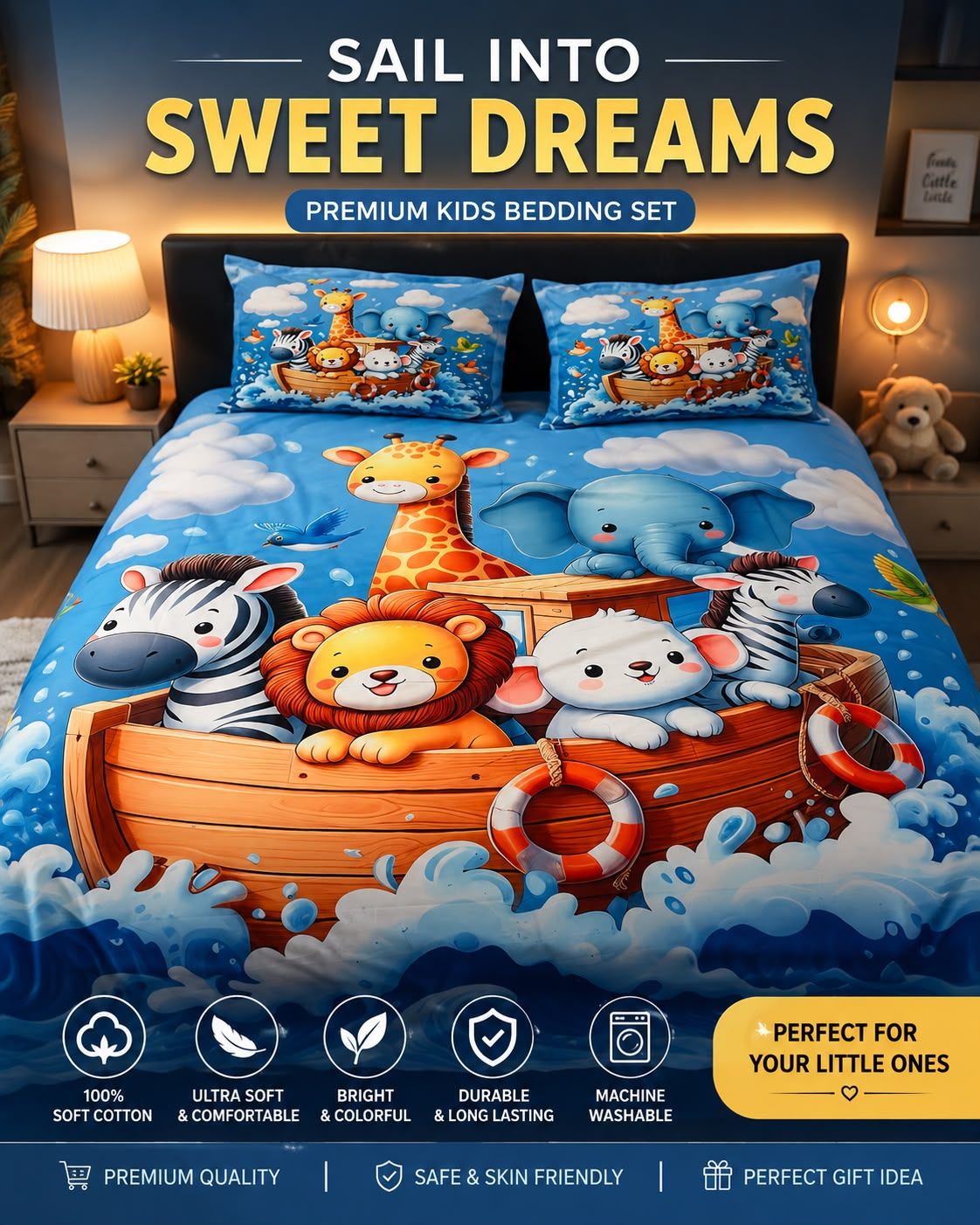 7D Luxury Cotton Bedsheet